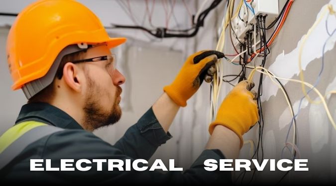Professional Electrician at work in Gold Coast